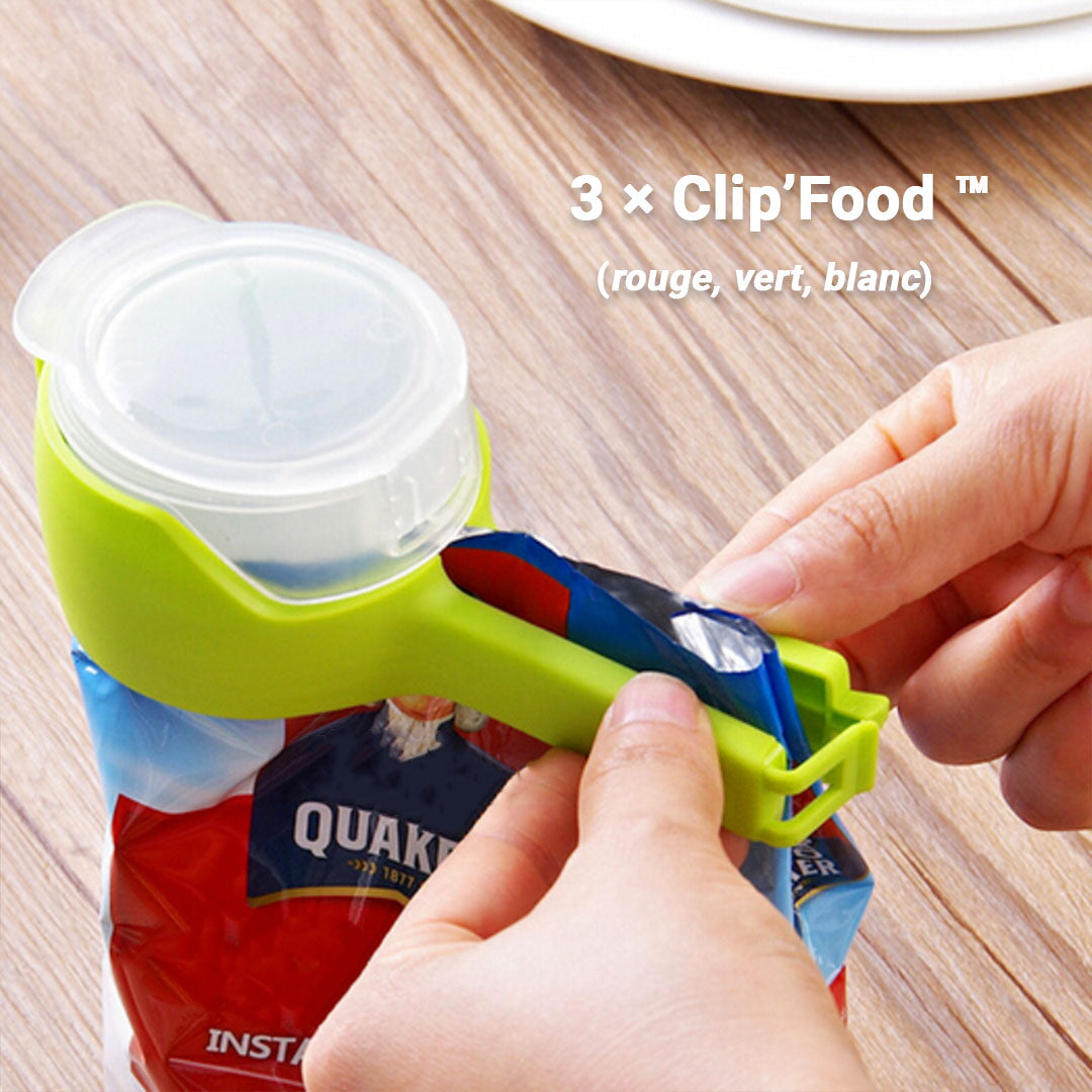 CLIP'FOOD ™ - Clip de Fermeture pour Sachet Alimentaire – 🐵 Alouate